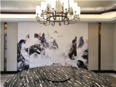 不銹鋼玻璃玄關(guān)隔斷背景